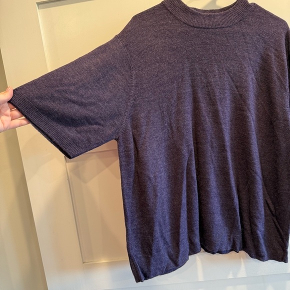Deep Purple Women's Classic Short Sleeve Sweater - Picture 4 of 6